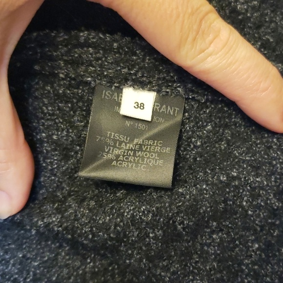 Isabel Marant Etoile Gray Wool Blend Wrap Skirt - Picture 6 of 6
